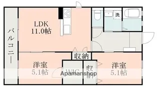 (セキスイ)RIZELL B【2階】の間取り