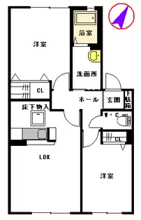 熊本県熊本市北区龍田2丁目【アパート】の間取り
