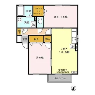 ガーデンプレイス【2階】の間取り
