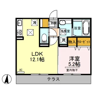 セキュレア須屋 I棟【1階】の間取り