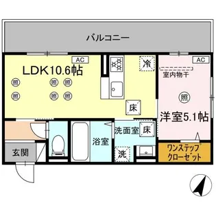 ザ スターリング シンホカ【1階】の間取り