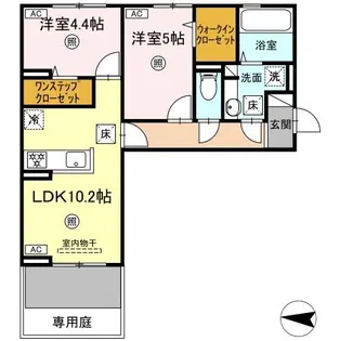 ハイムセラ八王寺【103号室】の間取り