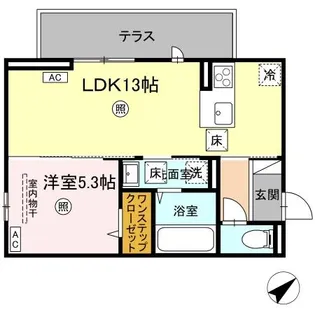SARASA【103号室】の間取り