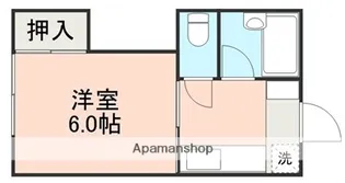 コーポふじⅠ【1階】の間取り