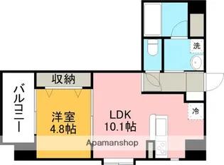 サムティ熊本駅南【7階】の間取り