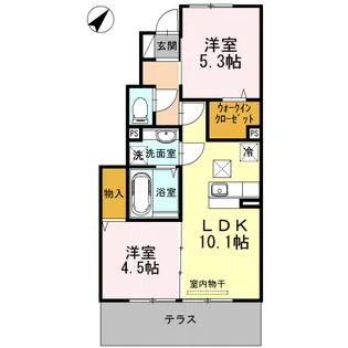 サニーコート【1階】の間取り