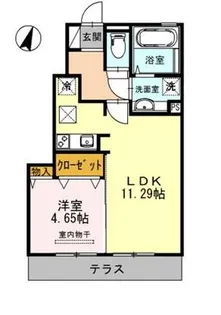 イッチー沼山津【1階】の間取り
