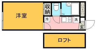 レオパレスリト【2階】の間取り