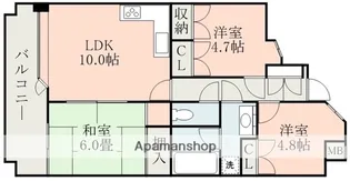 シティマンション上熊本【7階】の間取り