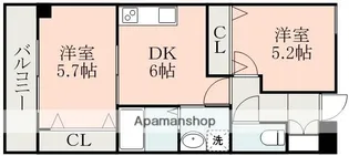 ヨーロピアンシャレー清水万石 壱番館【3階】の間取り