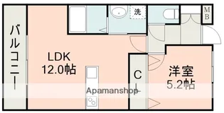 ヨーロピアンシャレー清水万石 弐番館【3階】の間取り