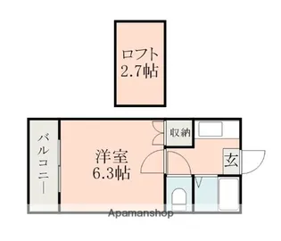 マーカス帯山【2階】の間取り