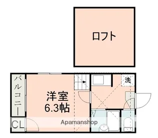 FINEPLACE坪井【1階】の間取り