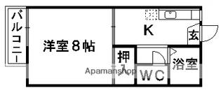 コーポ川原【1階】の間取り