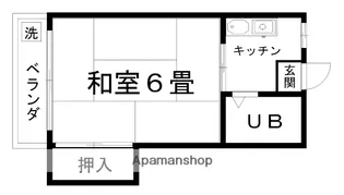 熊本県熊本市中央区壺川2丁目【アパート】の間取り