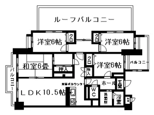 熊本県熊本市南区田迎1丁目【マンション】の間取り