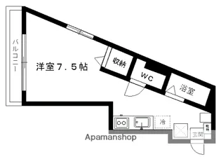 千葉城ビルⅡ【4階】の間取り
