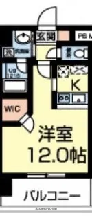 マーベラス南熊本【9階】の間取り