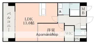 サムティ熊本近見Ⅰ【7階】の間取り