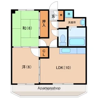 エクセレント【1階】の間取り