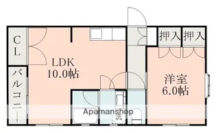 ラフォーレ6番館【1階】の間取り