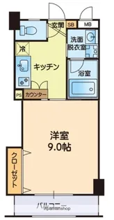 グローリーハイムⅡ【415号室】の間取り