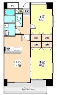 シャルマン.ヴィレッジ御幸【4階】の間取り