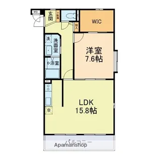 クラランス渡鹿Ⅱ【2階】の間取り