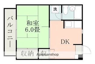 新屋敷ビル【6階】の間取り