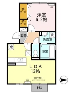 オーキッド八王寺【1階】の間取り
