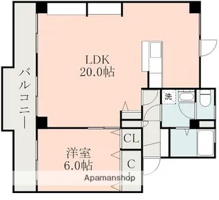 グローリーマンション【2階】の間取り