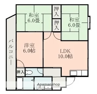 サカエハイツ【3階】の間取り