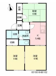 KNジャンクション B棟【1階】の間取り