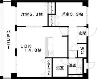 URBANIST本山【9階】の間取り