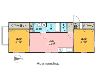 ドリームハイツ【1階】の間取り