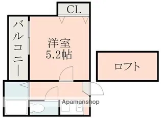テラス東野【2階】の間取り