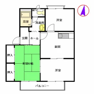 アルカディアヒルズ A棟【2階】の間取り