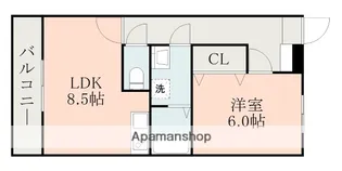 グランドステージ城南【4階】の間取り