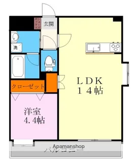 EXCEED出水【3階】の間取り