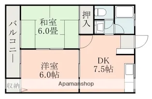 北口プラザ【2階】の間取り