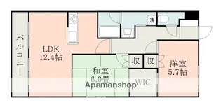 HAO新屋敷【6階】の間取り