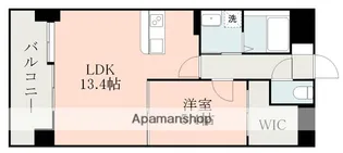 サムティ熊本近見Ⅱ【9階】の間取り