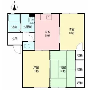 モダニティ八分字 B棟【1階】の間取り