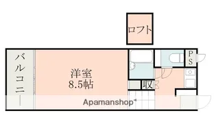 ロマネスク水前寺第Ⅲ【6階】の間取り