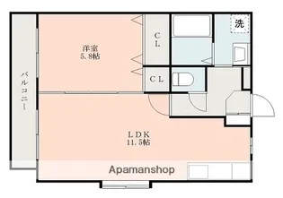 グランディール小山Ⅰ【2階】の間取り