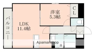 熊本県熊本市中央区琴平2丁目【マンション】の間取り