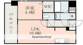 QREST熊大病院前【3階】の間取り