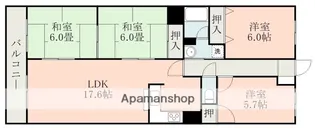 ファミール黒髪【1階】の間取り