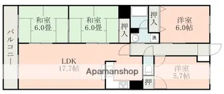 ファミール黒髪【2階】の間取り