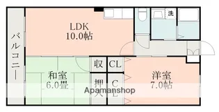 熊本県熊本市南区城南町舞原【アパート】の間取り